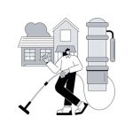 central vacuum system abstract concept vector illustration 107173 26056